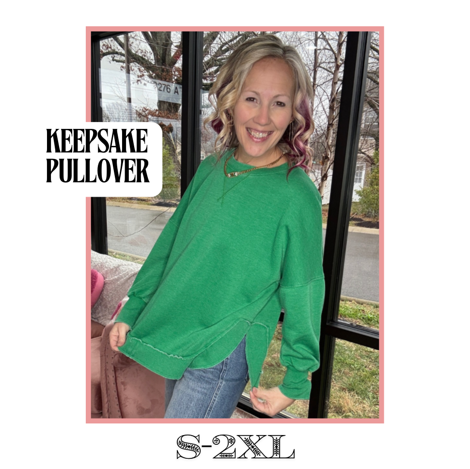 Keepsake Pullover- Green