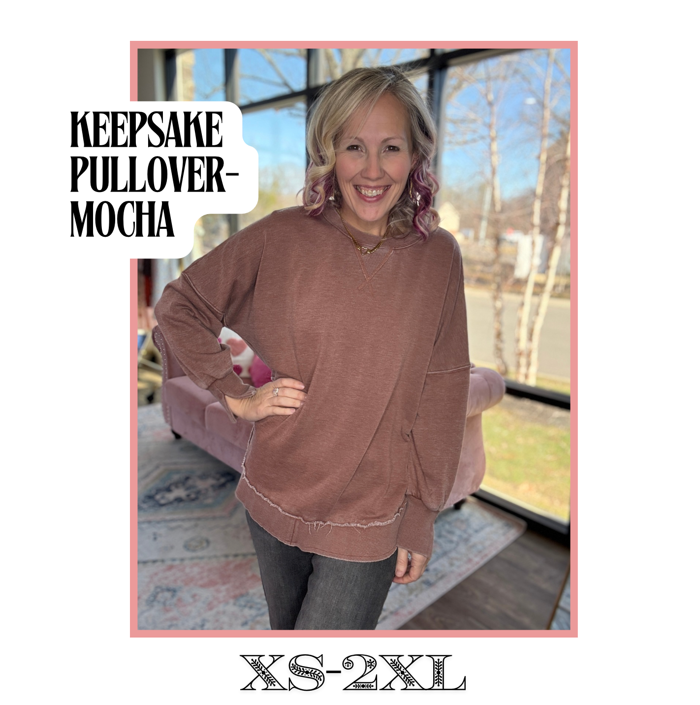 Keepsake Pullover- Mocha