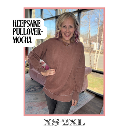 Keepsake Pullover- Mocha