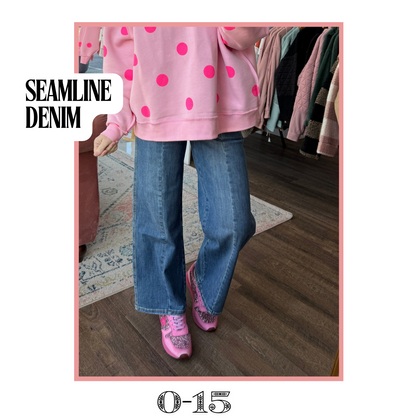 Seamline Crop Denim