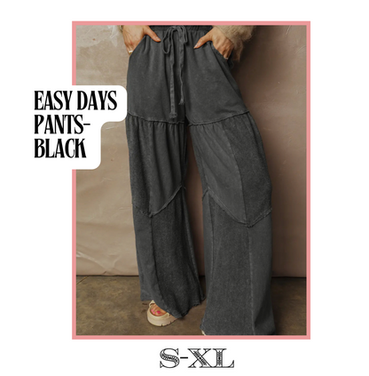 Easy Days Pants-Black