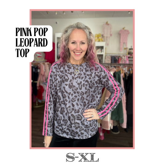 Pink Pop Leopard Top