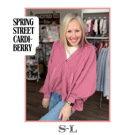 Spring Street Cardi- Berry