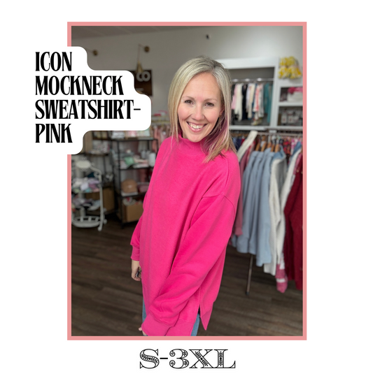 Icon Mockneck- Pink