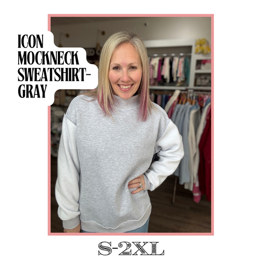 Icon Mockneck- Grey