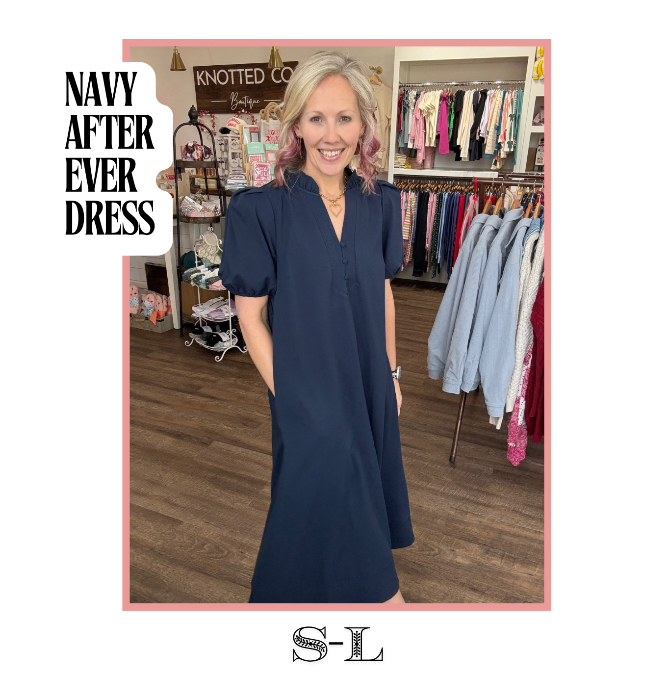 Navy After Ever Dress