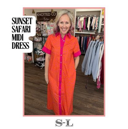 Sunset Safari Midi Dress