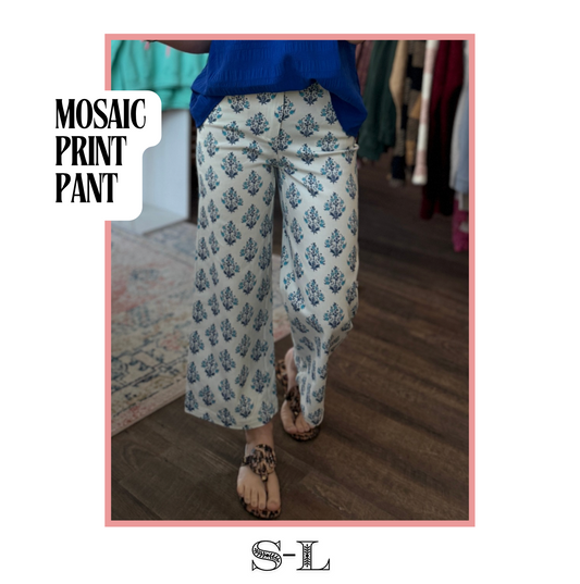 Mosaic Print Pant