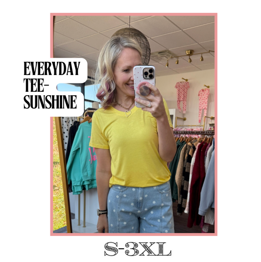 Everyday Tee- Sunshine Yellow
