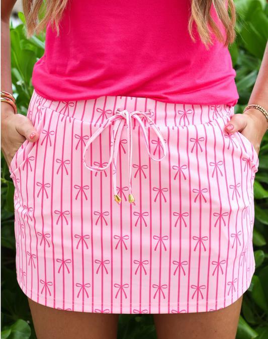Bow Stripes Skort