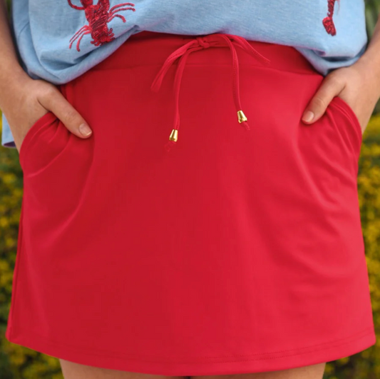 Red Skort