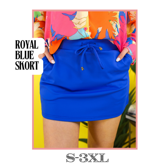 Royal Blue Skort