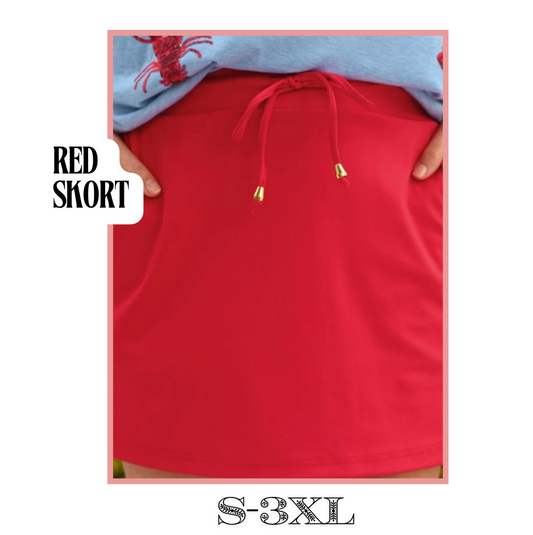 Red Skort