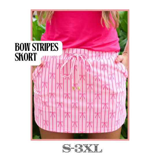 Bow Stripes Skort