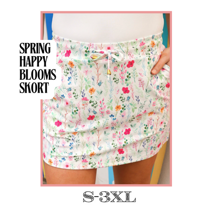 Spring Happy Blooms Skort