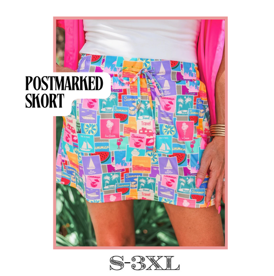 Postmarked Skort
