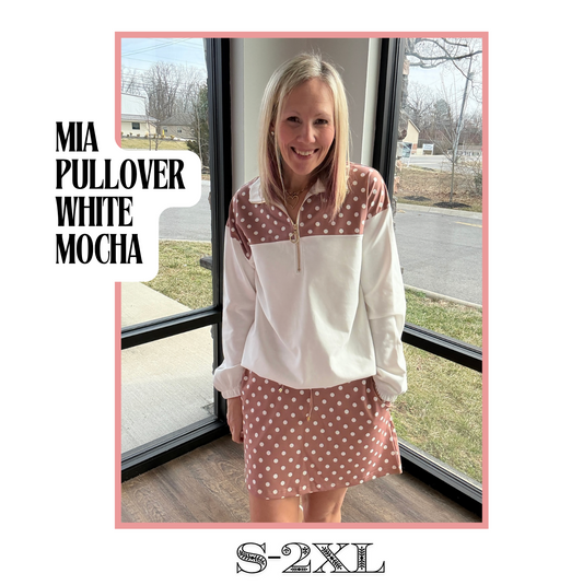 Mia Pullover- White Mocha