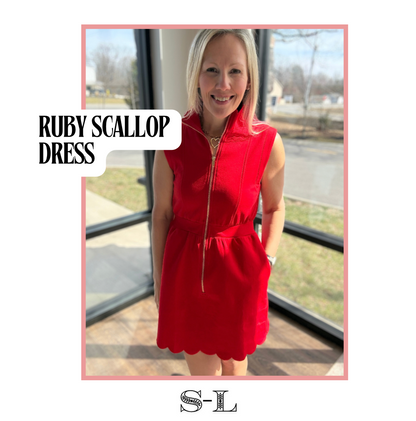 Ruby Scallop Dress