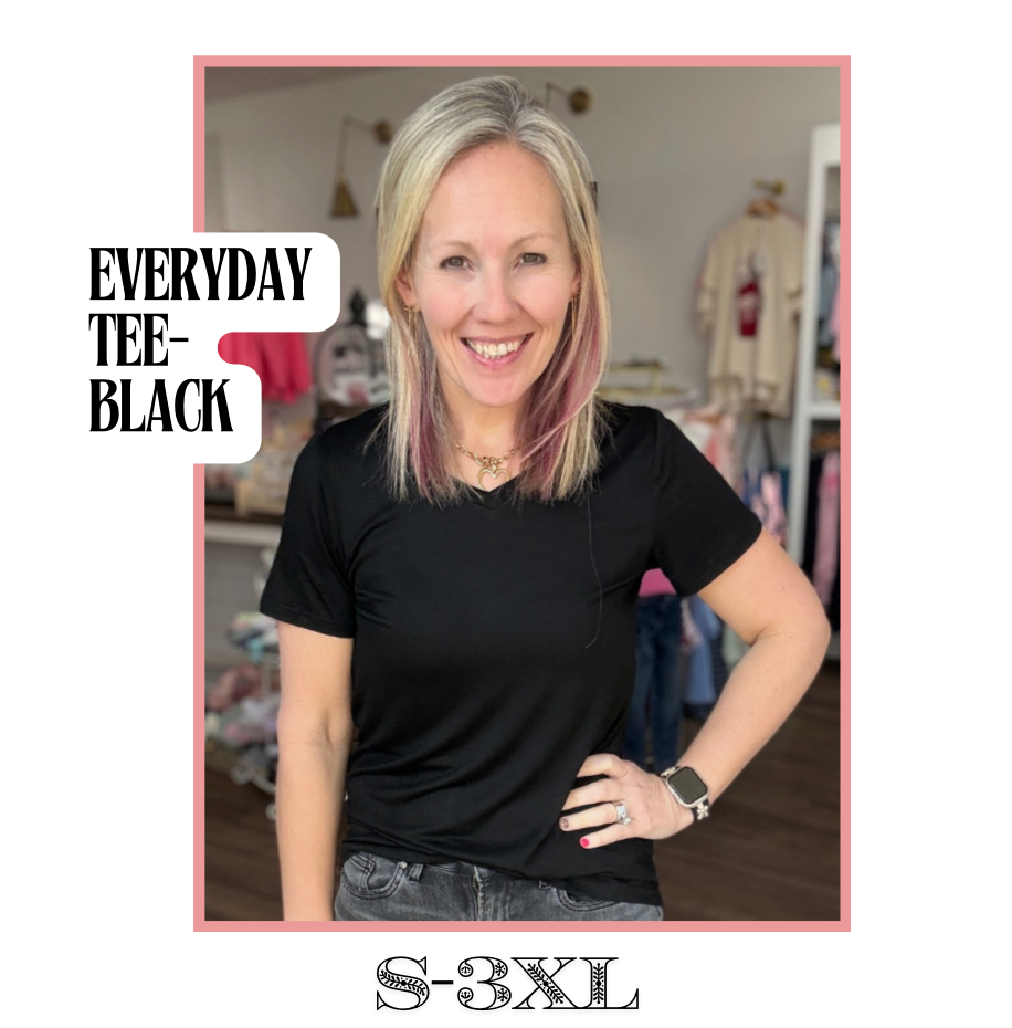 Everyday Tee- Black