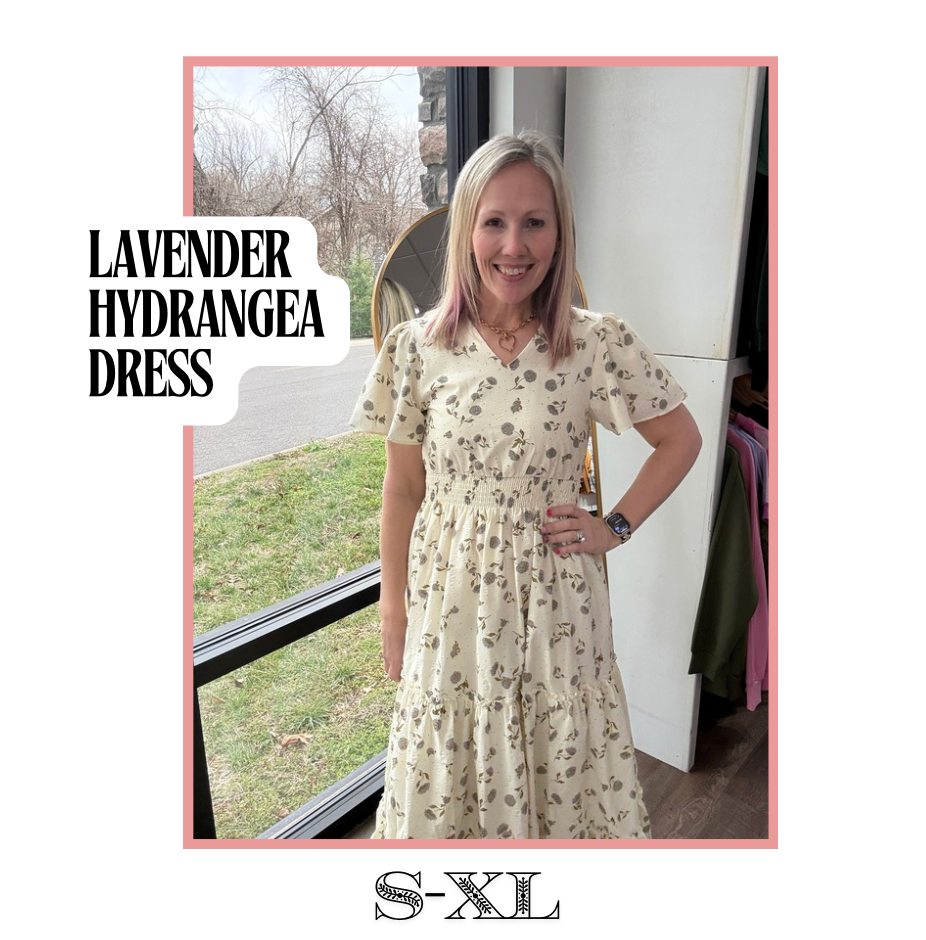 Lavender Hydrangea Dress
