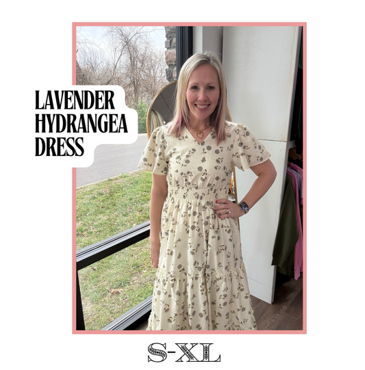 Lavender Hydrangea Dress