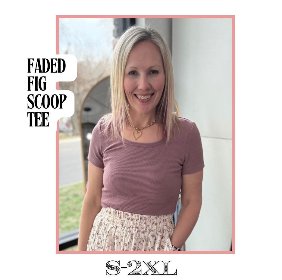 Faded Fig Scoop Tee