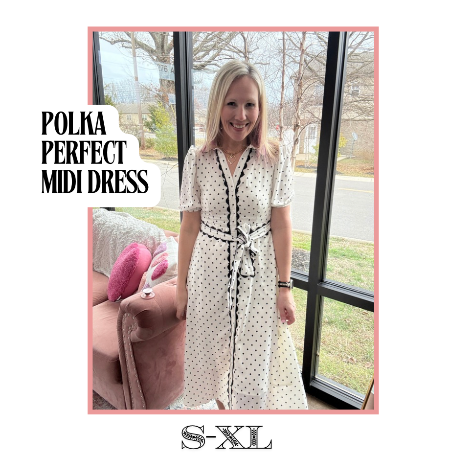 Polka Perfect Midi Dress