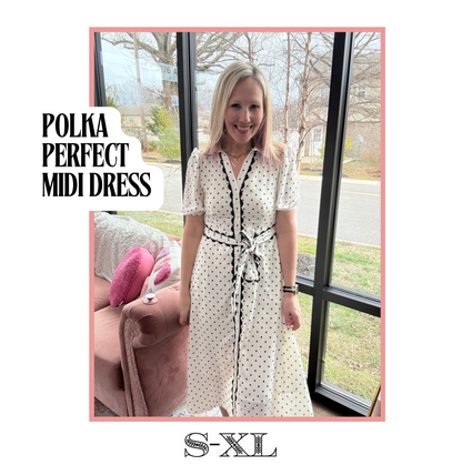 Polka Perfect Midi Dress