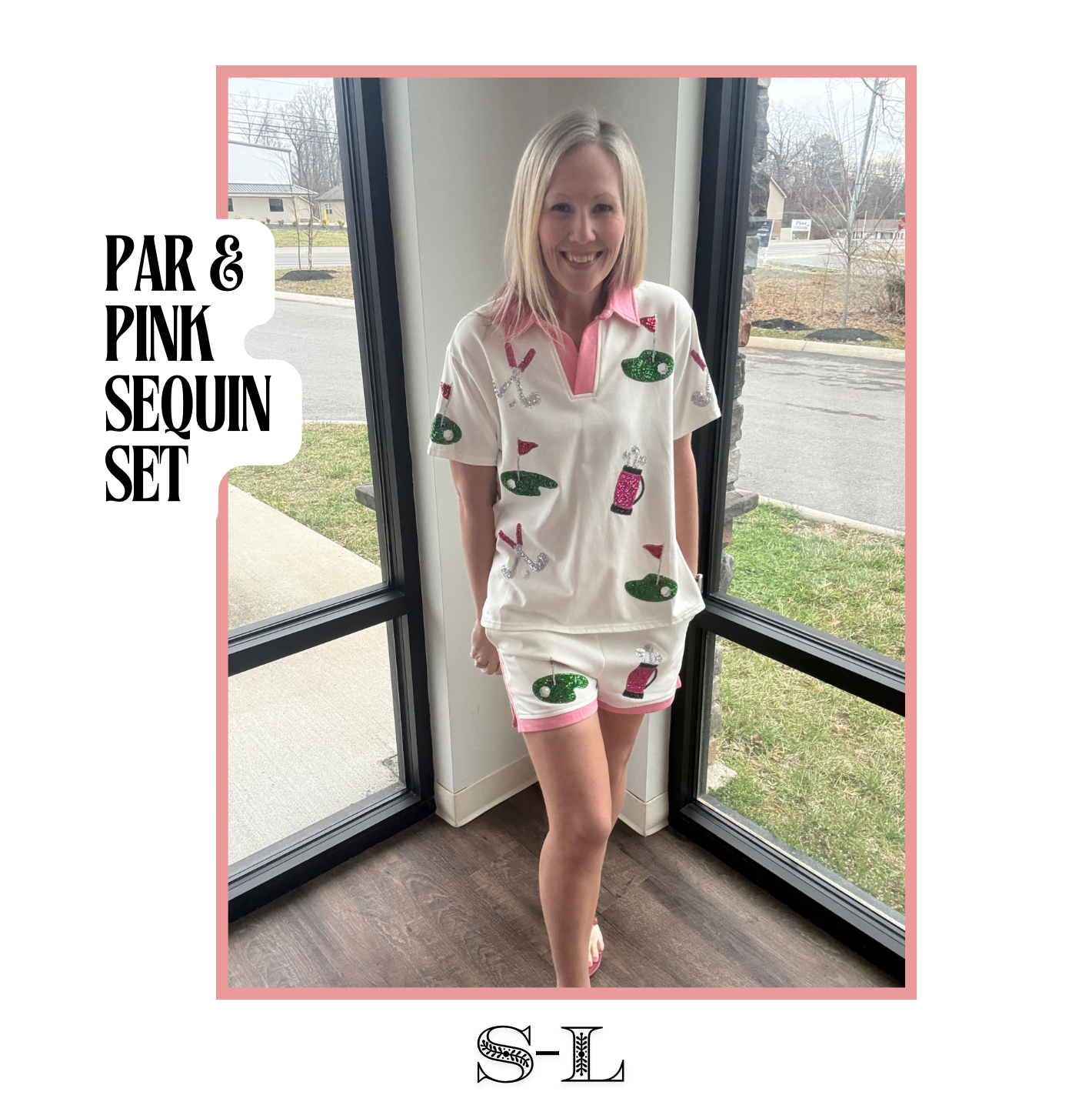 Par & Pink Sequin Set