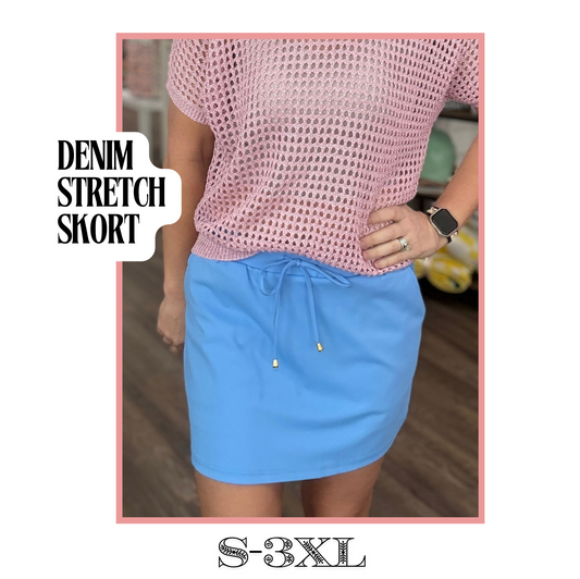 Dusty Blue Skort