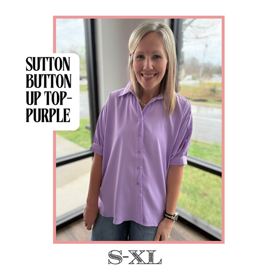 Sutton Button Up- Lavender