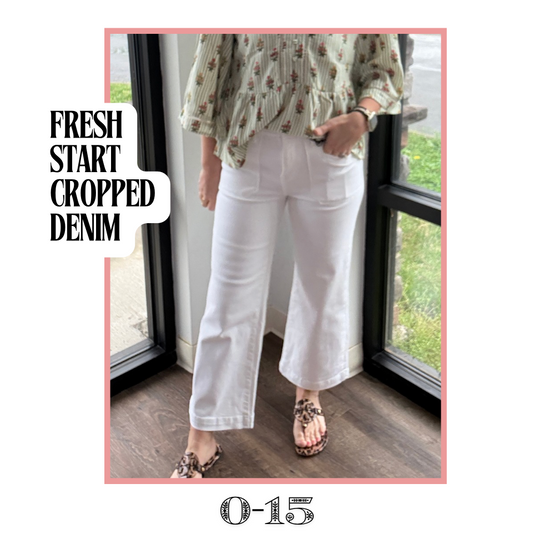 Fresh Start Cropped Denim