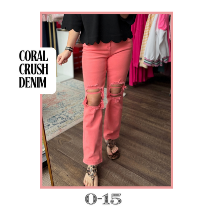 Coral Crush Dad Jean