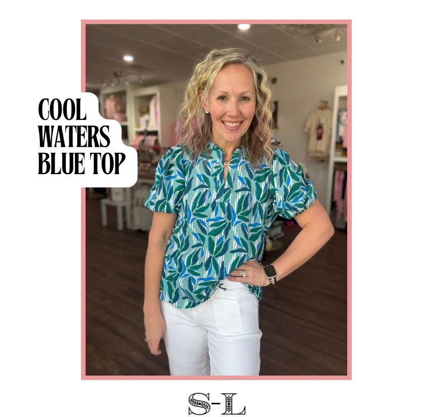 Cool Waters Blue Top