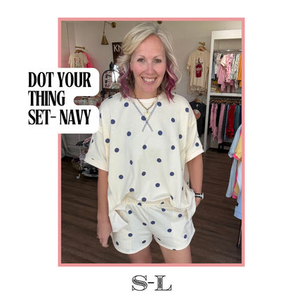 Dot Your Thing Set- Navy
