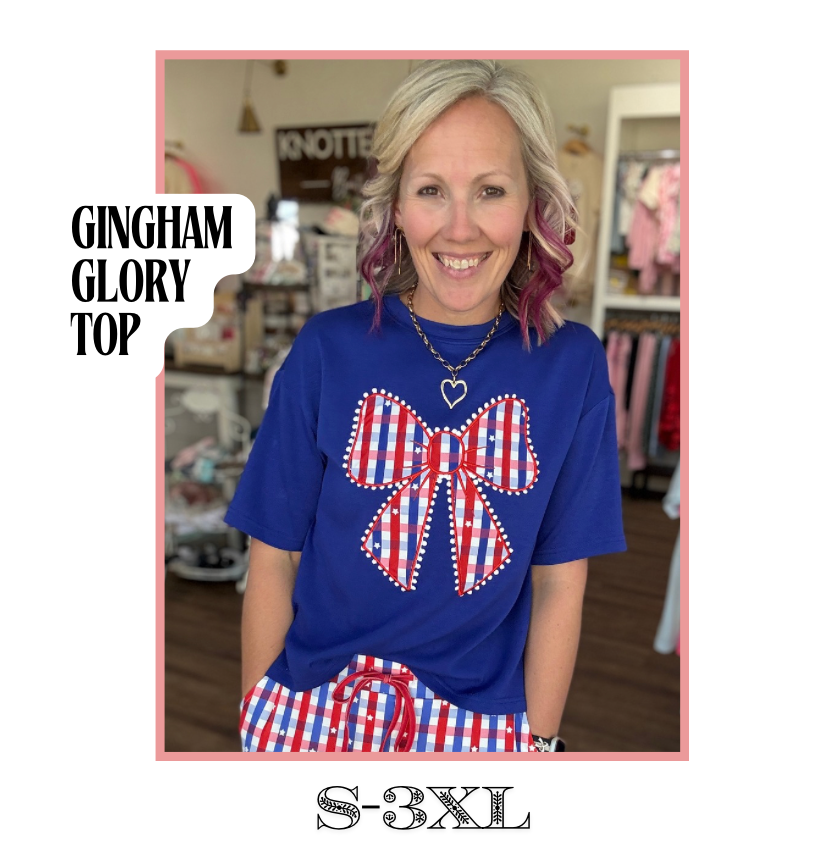 Gingham Glory  Top