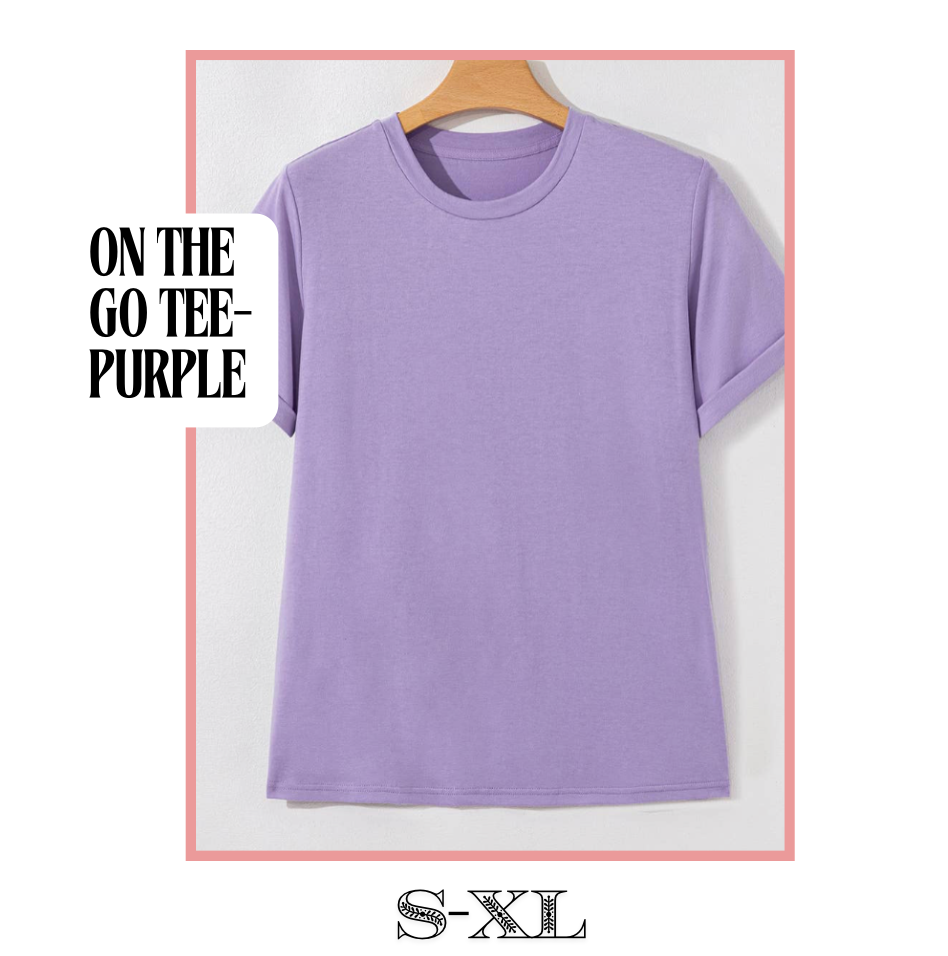 Go-To Tee- Purple