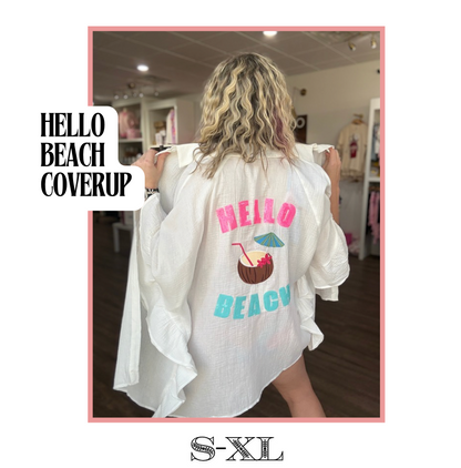 Hello Beach Coverup