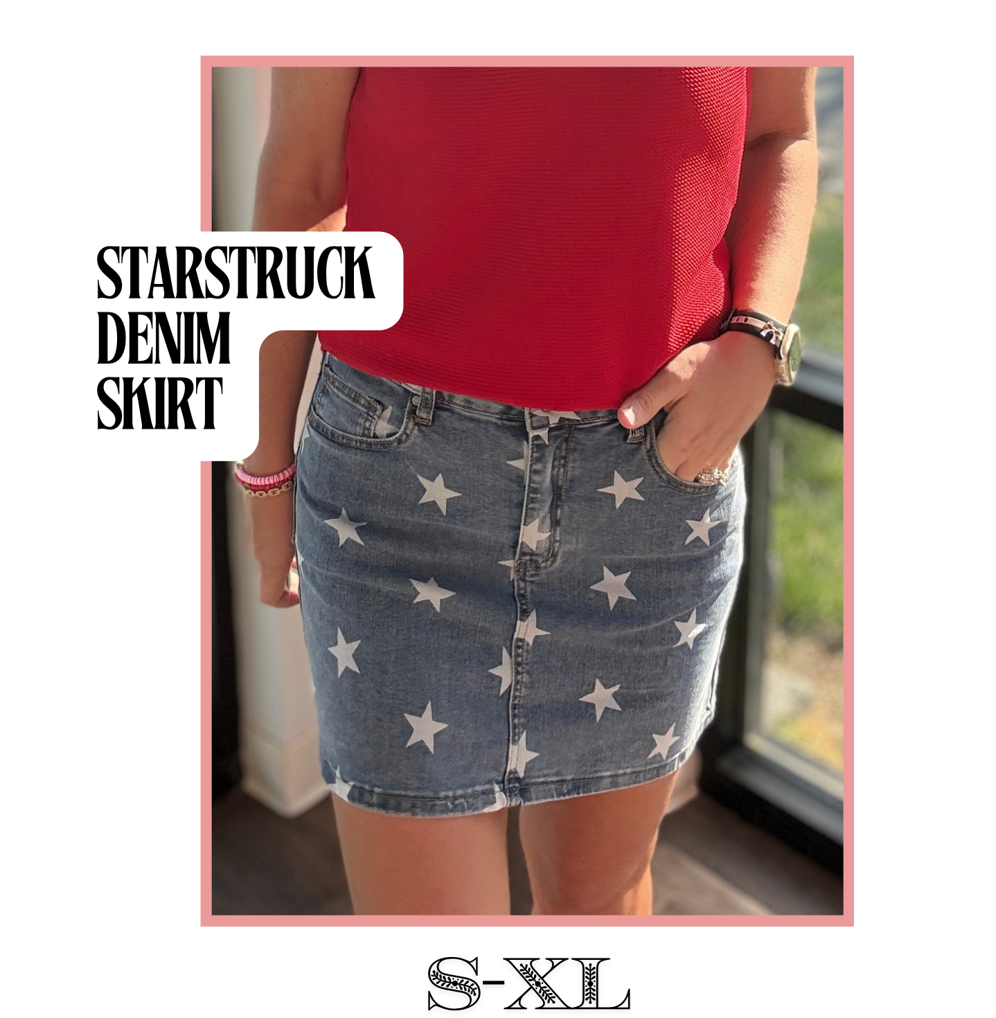 Starstruck Denim Skirt