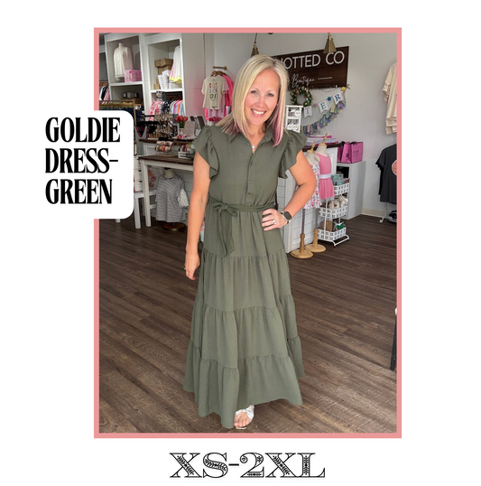 The Goldie Dress- Green