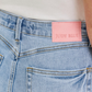 Pink Patch Wide Leg Denim