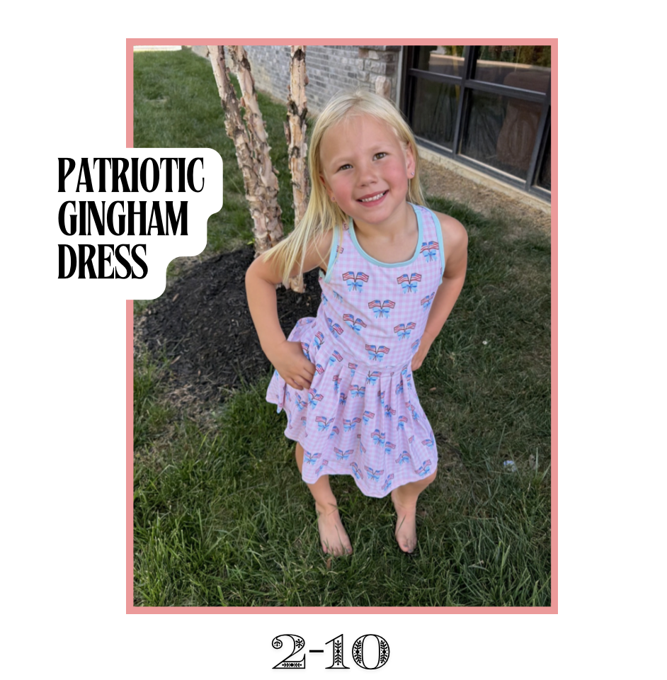 Patriotic Gingham Dress