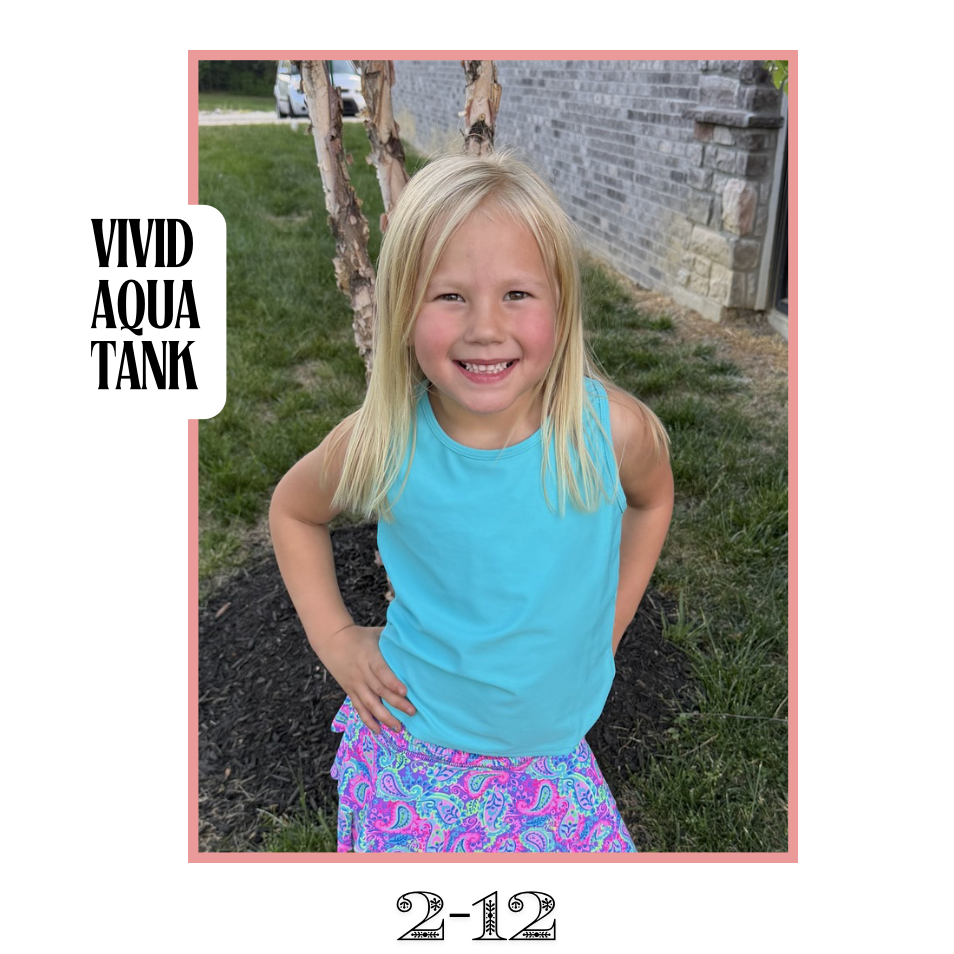 Vivid Aqua Active Tank Top
