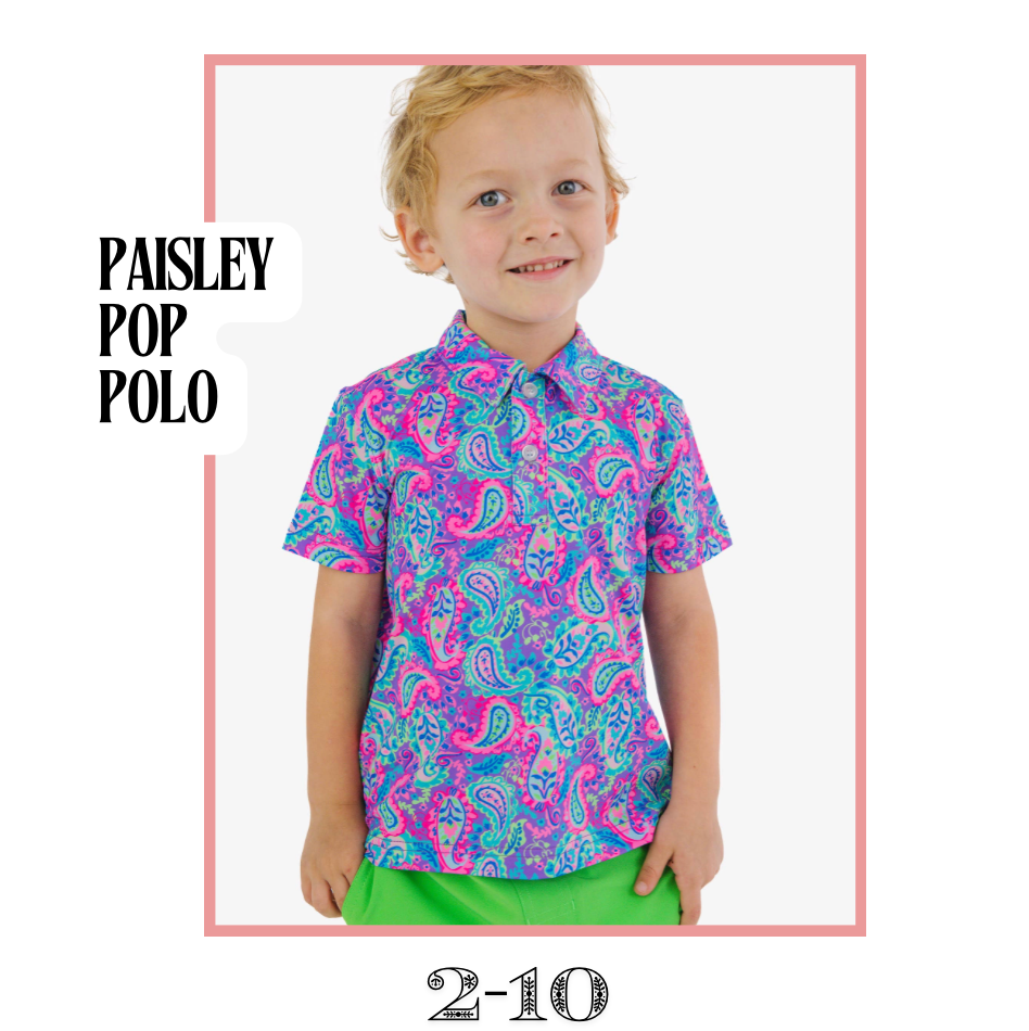 Paisley Pop Polo
