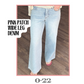 Pink Patch Wide Leg Denim