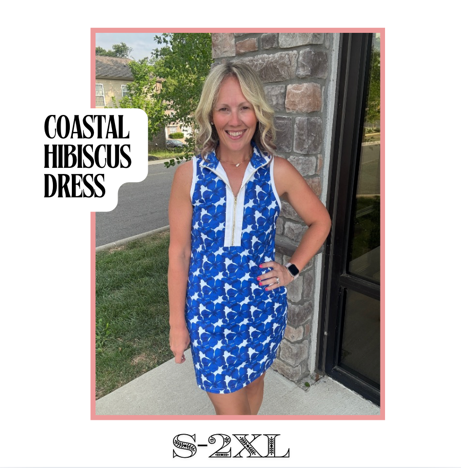 Coastal Hibiscus Dress