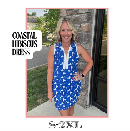Coastal Hibiscus Dress
