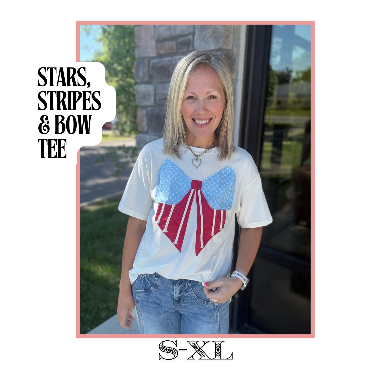 Stars, Stripes & Bow Tee
