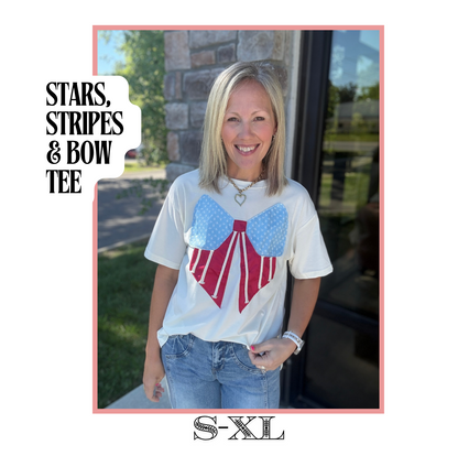 Stars, Stripes & Bow Tee