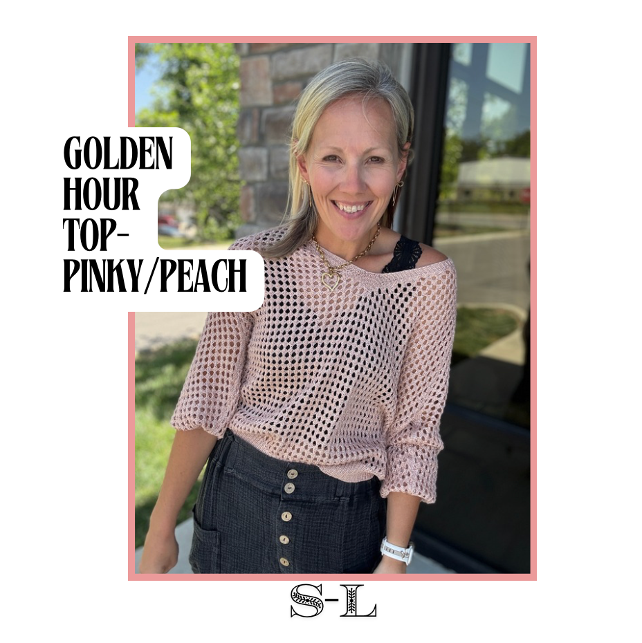 Golden Hour Top-Peachy Pink